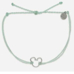 Pura Vida/ Disney Light Green Mickey & Minnie Charm Bracelet Set